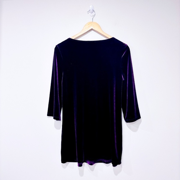 KIM & CO. Plum velvet tunic - Picture 2 of 7